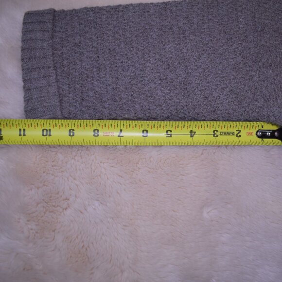 360 Wool Alpaca Blend Brown Cable Knit Sweater Women’s Small High Low Side Zip - Picture 13 of 14